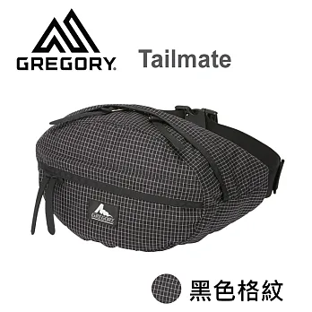 【美國Gregory】Tailmate日系休閒腰包-黑色格紋-XS