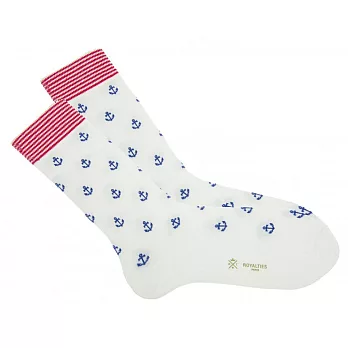 Royalties-船長系列(白色款/CAPITAINE)-男襪M號