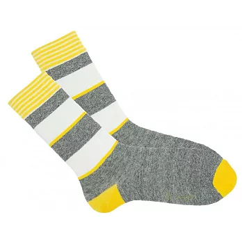Royalties-俱樂部系列(黃+灰色款/CLUB)-男襪M號