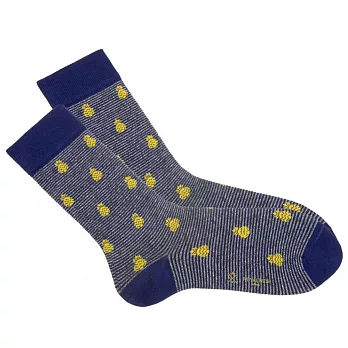 Royalties-熱帶系列(鳳梨圖案-黃色款/ANANAS)-男襪M號