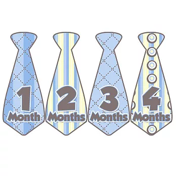 First Year零歲寶寶成長記錄妙衣貼-好感菱格