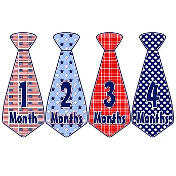 First Year零歲寶寶成長記錄妙衣貼-美式頑童