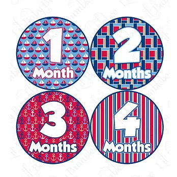 First Year零歲寶寶成長記錄妙衣貼-航海水手