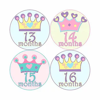 *1-2歲專用*寶寶成長記錄妙衣貼-公主皇冠