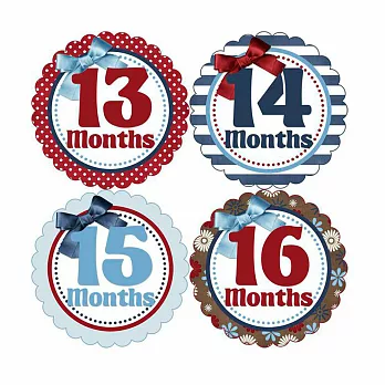 *1-2歲專用*寶寶成長記錄妙衣貼-蝴蝶緞帶