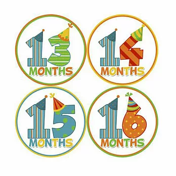 *1-2歲專用*寶寶成長記錄妙衣貼-歡樂派對