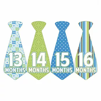 *1-2歲專用*寶寶成長記錄妙衣貼-型男領帶