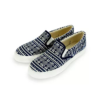 FUFA MIT 幾何圖風格懶人鞋 (U79)-藍色23藍色