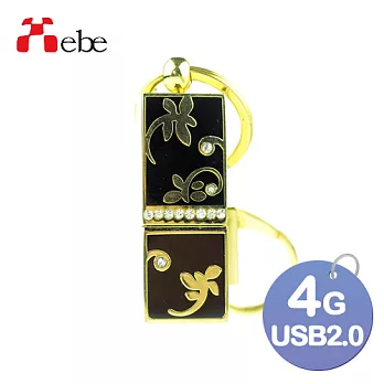 Xebe集比 細緻花紋USB 隨身碟 4GB, USB 2.0