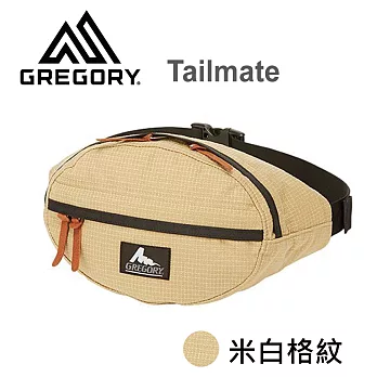 【美國Gregory】Tailmate日系休閒腰包-米白格紋-S