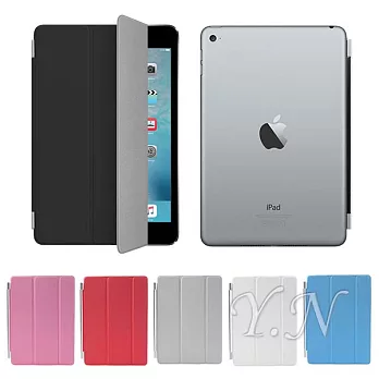 iPad mini 4 副廠 高質感磁吸式 Smart Cover (可喚醒、休眠) _黑
