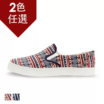 PLAYERMIT 幾何圖風格懶人男鞋 (UP79)-紅色26.5紅色