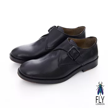 Fly London(男)★型男物語 簡約側扣真皮休閒紳士鞋 - 有型黑41有型黑