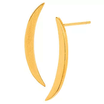 Gorjana 月亮 金色耳環 直立式弦月造型 精緻百搭