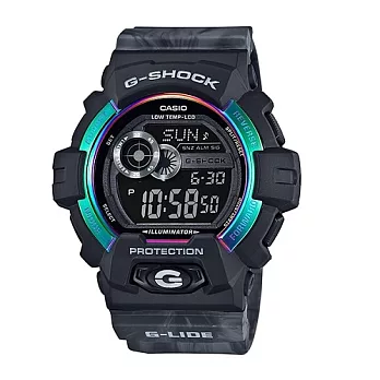 G-SHOCK 極限滑雪運動限量潮牌休閒腕錶-黑-GLS-8900AR-1