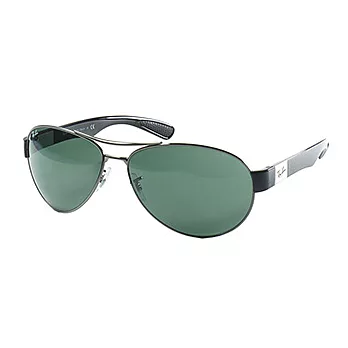 【Ray Ban 雷朋】3509-004/71-日本限定款太陽眼鏡(#槍銀-雷朋綠鏡面)