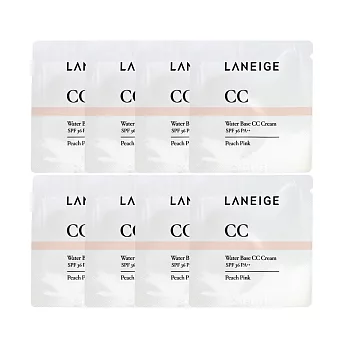 LANEIGE 蘭芝 牛奶光潤色CC霜SPF36/PA++#1粉嫩色Peach Pink(1ML)X8