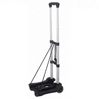 輕巧折疊式多功能拉桿行李推車/折疊購物車-黑(NP0006)