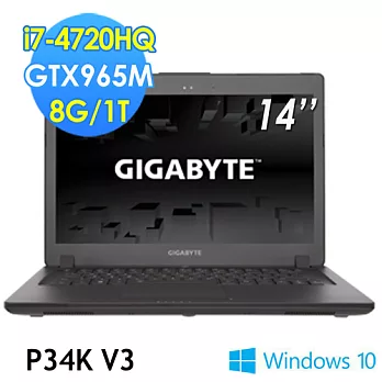 【GIGABYTE 技嘉】P34K v3 14吋 i7-4720HQ GTX965M WIN10