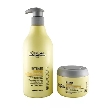 【LOREAL萊雅】深層修復洗髮乳+髮膜(500ml+200ml)