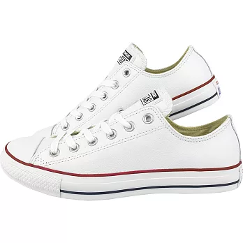 【GT Company】Converse Chuck Taylor All Star 皮革低筒基本款中性23.5白色