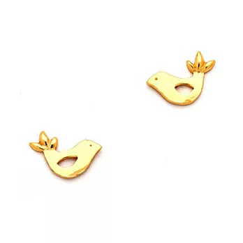 GORJANA 愛情鳥 金色耳環 Love Bird Stud Earrings