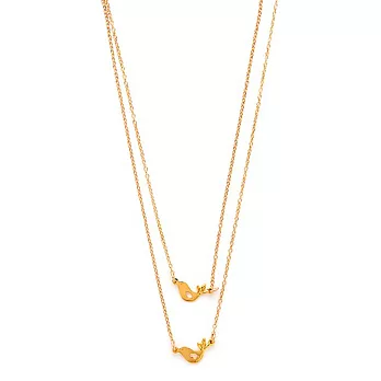 GORJANA Love Bird 愛情鳥 金色手鍊X金色項鍊 雙件套組