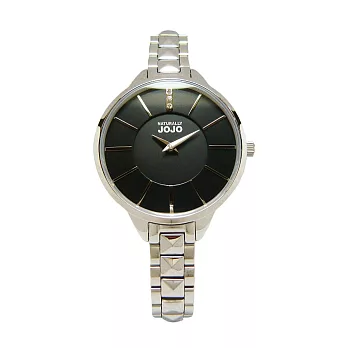 NATURALLY JOJO 跟隨大明星步調時尚女性優質腕錶-黑面-JO96869-88F