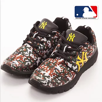 MLB大聯盟洋基迷彩撞色設計避震氣墊運動鞋39綠色