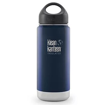 美國Klean Kanteen寬口保溫鋼瓶473ml-深海藍