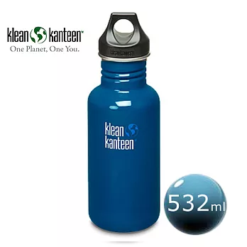 美國Klean Kanteen不鏽鋼瓶532ml-地球藍