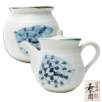 【日本長谷園伊賀燒】茶壺陶罐組(螺紋款)