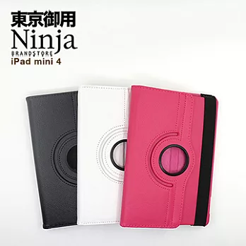 【東京御用Ninja】iPad mini 4專用360度調整型站立式保護皮套（黑色）