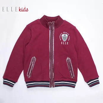 【ELLE】帥氣立領學院風外套(紅)120紅