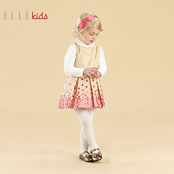 【ELLE】圓點點氣質洋裝(卡其)100卡其