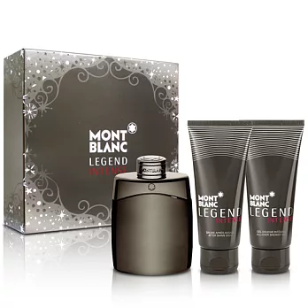 MONTBLANC 萬寶龍 傳奇極致男性淡香水禮盒(淡香水100ml+鬍後乳100+沐浴精100ml)-贈品牌針管+紙袋