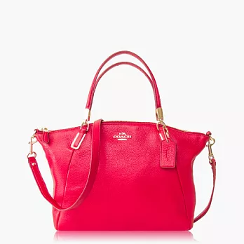 【COACH 多種背法】皮革 / 肩背 / 斜背兩用包(小款)_紅色