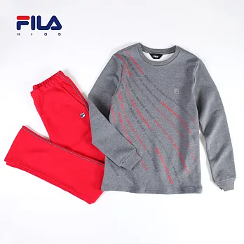 【FILA】字母居家休閒套裝(灰)145灰