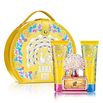 Anna Sui 安娜蘇 逐夢翎雀甜蜜假期禮盒(淡香水50ml+身體乳90ml+沐浴精90ml)-送品牌針管+紙袋