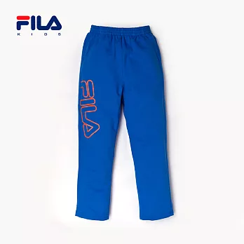 【FILA】棉質細絨印花褲(藍)160以上藍