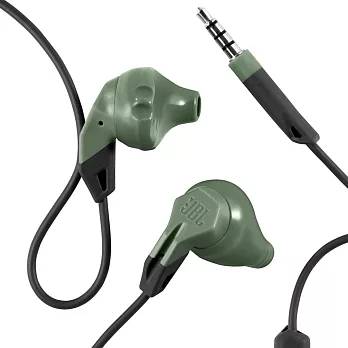 JBL - Grip200 人體工學運動防汗線控耳機 橄欖綠