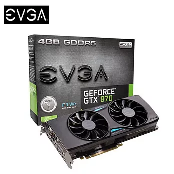 EVGA 艾維克 GTX970 4GB FTW+ ACX2.0 BP 顯示卡 (04G-P4-3978-KR )
