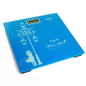 【Dr.AV】歐風藍光LCD電子體重計(PT-102A)