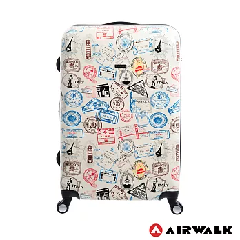 AIRWALK LUGGAGE - 精彩歷程 環郵世界28吋 - 各地米白28吋白