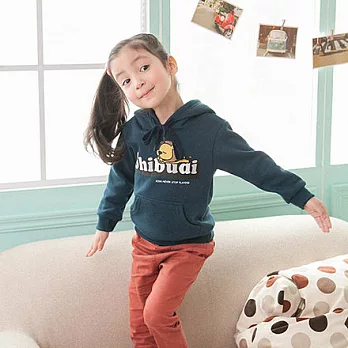 愛睡獅深藍綠MIT連帽抓絨親子裝(寶貝)90藍綠