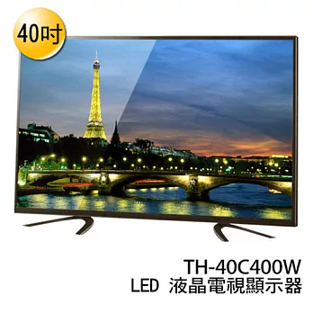 Panasonic 國際牌 TH-40C400W 40吋 液晶顯示器 附視訊盒《贈 愛佳寶調味罐四件》