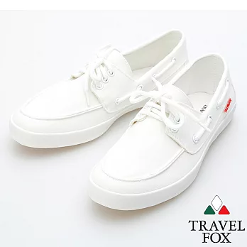 Travel Fox 悠雅帆布帆船鞋914321-07-35白色