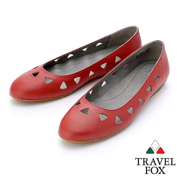 Travel Fox SOFT-柔軟平底娃娃鞋914331-04-35紅色