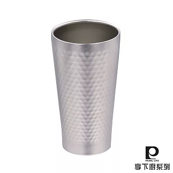【日本Pearl Life】俏皮飲．真空槌目保冷飲料杯350cc
