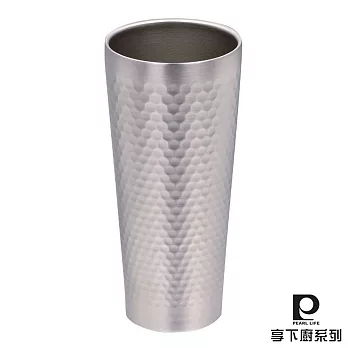 【日本Pearl Life】俏皮飲．真空槌目保冷飲料杯430cc